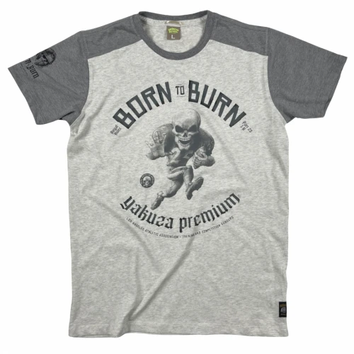 Yakuza Premium Pánské tričko YPS-3703 - šedé