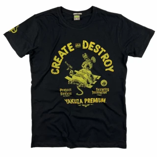 Yakuza Premium Pánské tričko YPS-3701 - černé