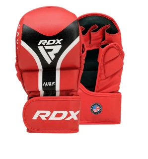RDX MMA Rukavice Aura Plus T-17 - červené