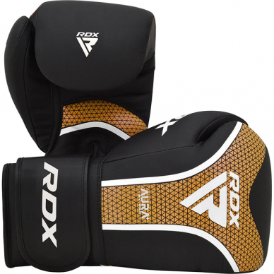 RDX Boxerské rukavice AURA PLUS T-17 - černo/zlaté