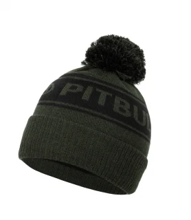 PitBull West Coast zimní čepice s bambulí Vermel Pitbull R - zelená