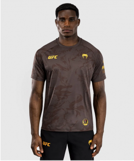 Pánské triko UFC Fusion by Venum Fight Week Dry-Tech - hnědé