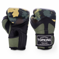 Boxerské rukavice TOP KING - maskáčově zelené