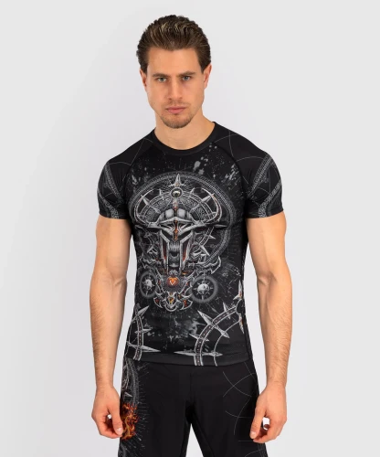 Rashguard VENUM Gladiator 5.0 Kr. rukáv - černo/stříbrný