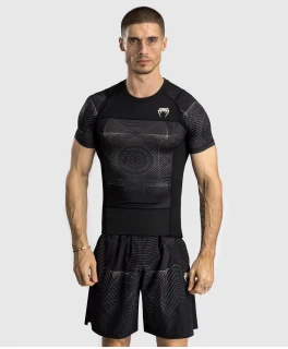 Rashguard VENUM G-Fit Air Kr. rukáv - černo/desert sand