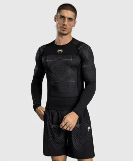 Rashguard VENUM G-Fit Air Dl. rukávem - černo/desert Sand
