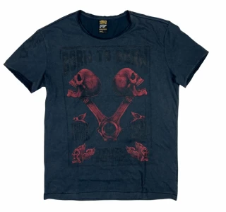 Yakuza Premium Pánské tričko YPS-3819 - tmavě modré