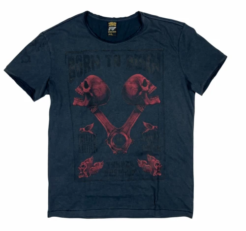 Yakuza Premium Pánské tričko YPS-3819 - tmavě modré