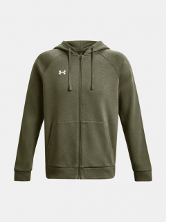 Pánská mikina UNDER ARMOUR UA Rival Fleece FZ - zelená