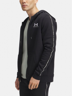 Pánská mikina UNDER ARMOUR UA Icon Fleece FZ Taping - černá