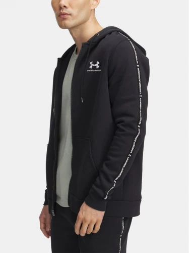 Pánská mikina UNDER ARMOUR UA Icon Fleece FZ Taping - černá