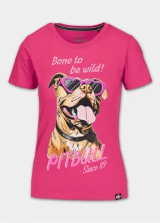 PitBull West Coast Dámské triko SUNGLASSES DOG - růžové