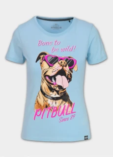 PitBull West Coast Dámské triko SUNGLASSES DOG - modré