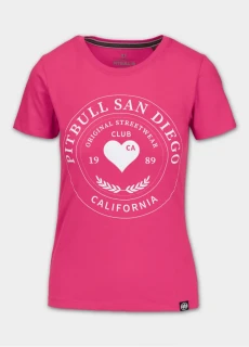 PitBull West Coast Dámské triko HEARTIE - růžové