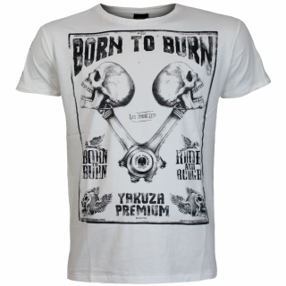 Yakuza Premium Pánské tričko YPS-3819 - bílé