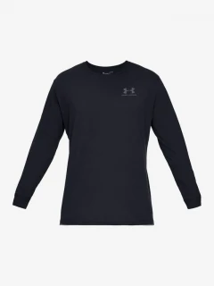 Pánské triko Under Armour SPORTSTYLE LEFT CHEST LS - černé