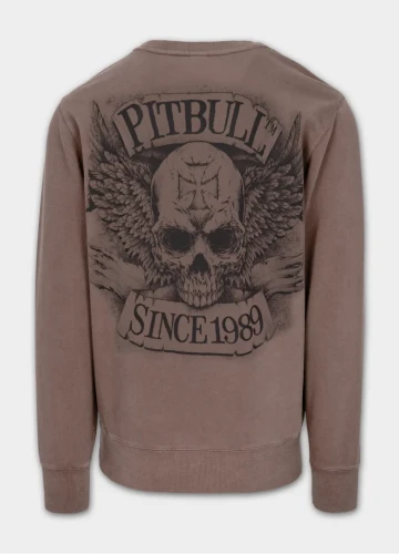 PitBull West Coast Pánska mikina BITE ME - burgury