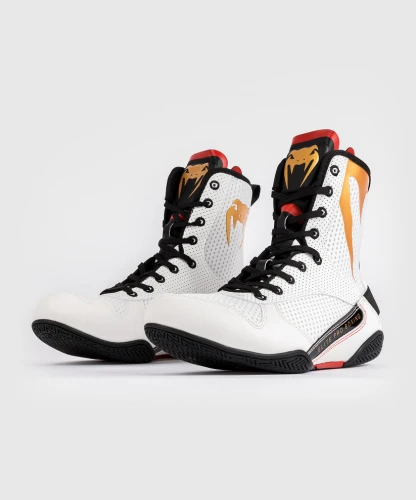 Boxerské topánky VENUM Elite - bílo/zlaté