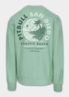 PitBull West Coast Pánska mikina PLANET SURF - mint
