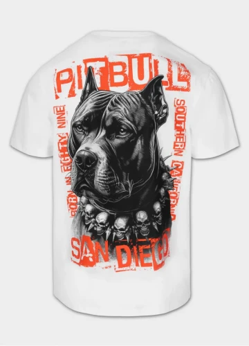 PitBull West Coast Triko BLACKY - bílé