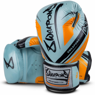 8 WEAPONS Boxerské rukavice Shift - šedo/oranžové