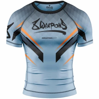 8 WEAPONS Rashguard Shift - šedo/oranžový