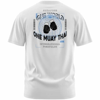 Pánské tričko 8 weapons 1W1MT Oversiz - bílé