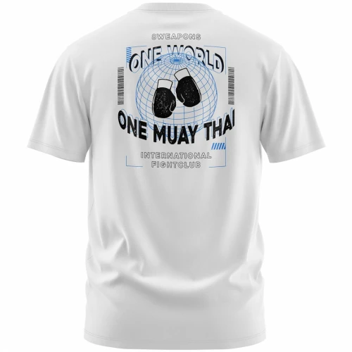 Pánské tričko 8 weapons 1W1MT Oversiz - bílé