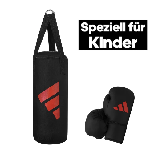 Boxerský set Adidas Junior - černo/červený