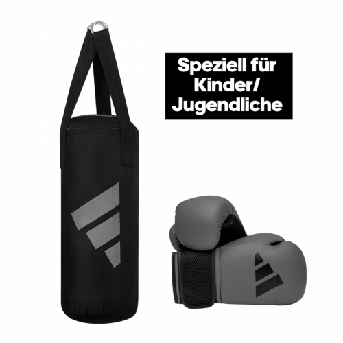 Boxerský set Adidas Junior Kit 03 8oz - černo/šedý