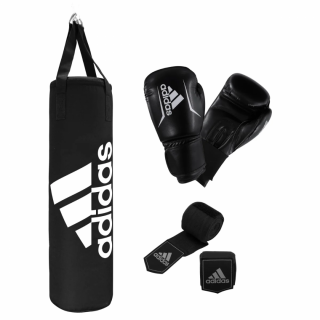 Boxerský set Adidas Performance 80 cm - černo/bílý