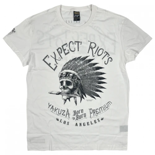 Yakuza Premium Pánské tričko YPS-3813 - bílé