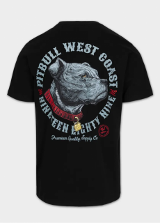 PitBull West Coast Triko STRENGTH & RESPECT - černé