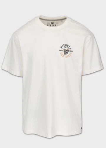 PitBull West Coast Triko SKULL LOGO - smetanové