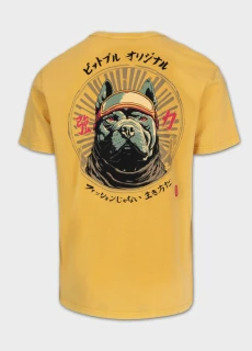 PitBull West Coast Triko Denim Washed MT FUJI - žluté