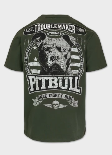 PitBull West Coast Triko TROUBLEMAKER - zelené