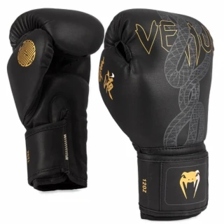 Boxerské rukavice Venum Serpenti - černo/stříbrno/zlaté