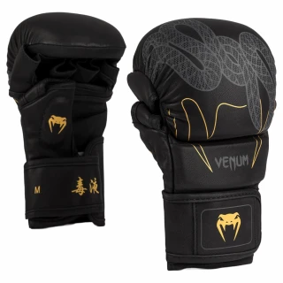 MMA Sparring rukavice VENUM Serpenti - černo/stříbrno/zlaté