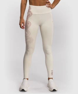 Dámské legíny VENUM Serpenti - Ivory/Burgundy