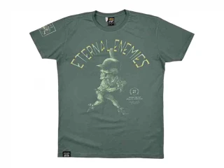 Yakuza Premium Pánské tričko Eternal Enemies Los Angeles 3900 - šedo/olivová