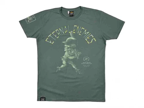 Yakuza Premium Pánské tričko Eternal Enemies Los Angeles 3900 - šedo/olivová