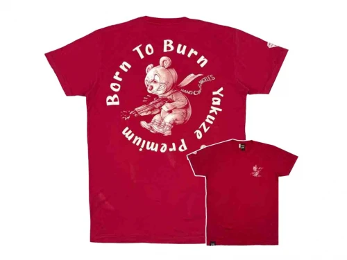 Yakuza Premium Pánské tričko Born to Burn 3908 - červené
