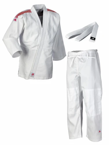 Dětské Kimono na Judo Adidas Gi Club J350E - bílo/červené