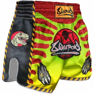 8 WEAPONS Muay Thai trenýrky Jurassic - neon