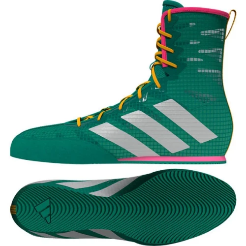 ADIDAS Boxerské boty Box Hog 4 - zeleno/růžové