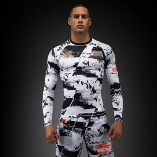 Rashguard VENUM UFC Zenith by Venum Authentic Fight Week Dl. rukáv - bílo/černý