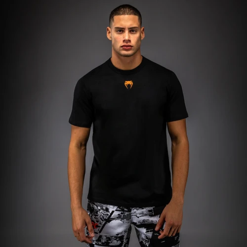 Pánské triko VENUM UFC Zenith by Venum Authentic Fight Week - černo/oranžové