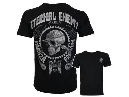 Yakuza Premium Pánské tričko YPS 4008 – Eternal Enemy - černé