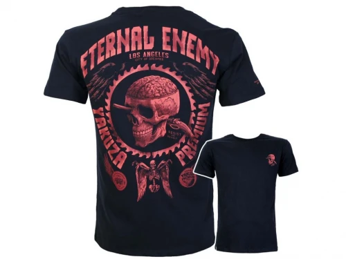 Yakuza Premium Pánské tričko YPS 4008 – Eternal Enemy - tmavě modré