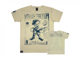 Yakuza Premium Pánské tričko YPS 4003 – Trouble Entertainment, Burattino - světle žluté
